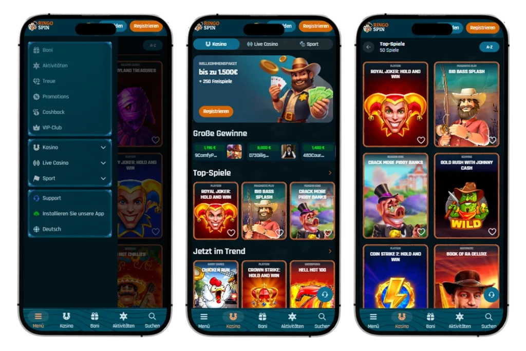 Ringospin Casino app