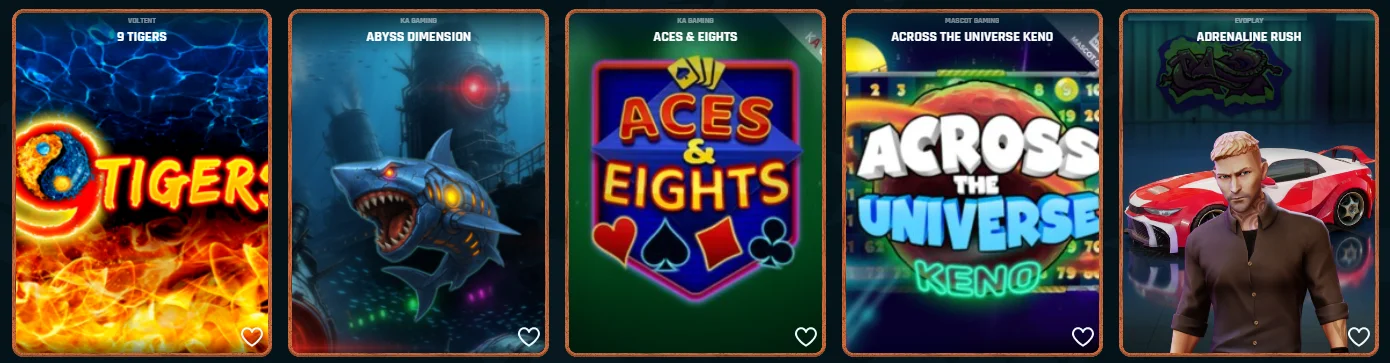 Ringospin Casino Tischspiele